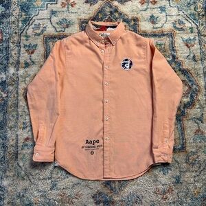 Aape Peach Button-up Shirt Medium